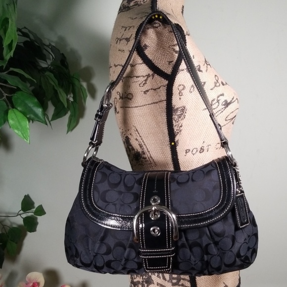 Coach Handbags - Coach 2 compartments Leather/Canvas Signature